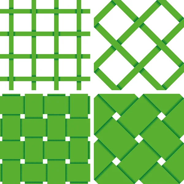 Pattern Vector Seamless Textile Background Green — ストックベクタ