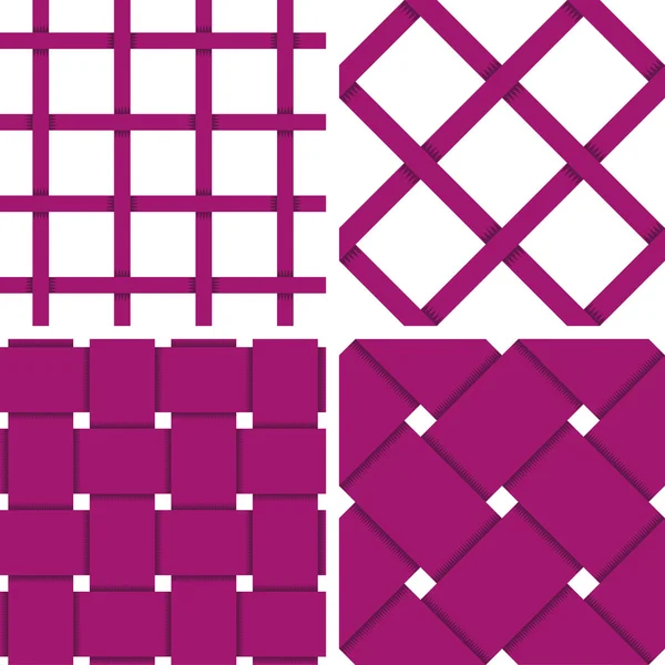 Pattern Vector Seamless Textile Background Purple — Stockvector