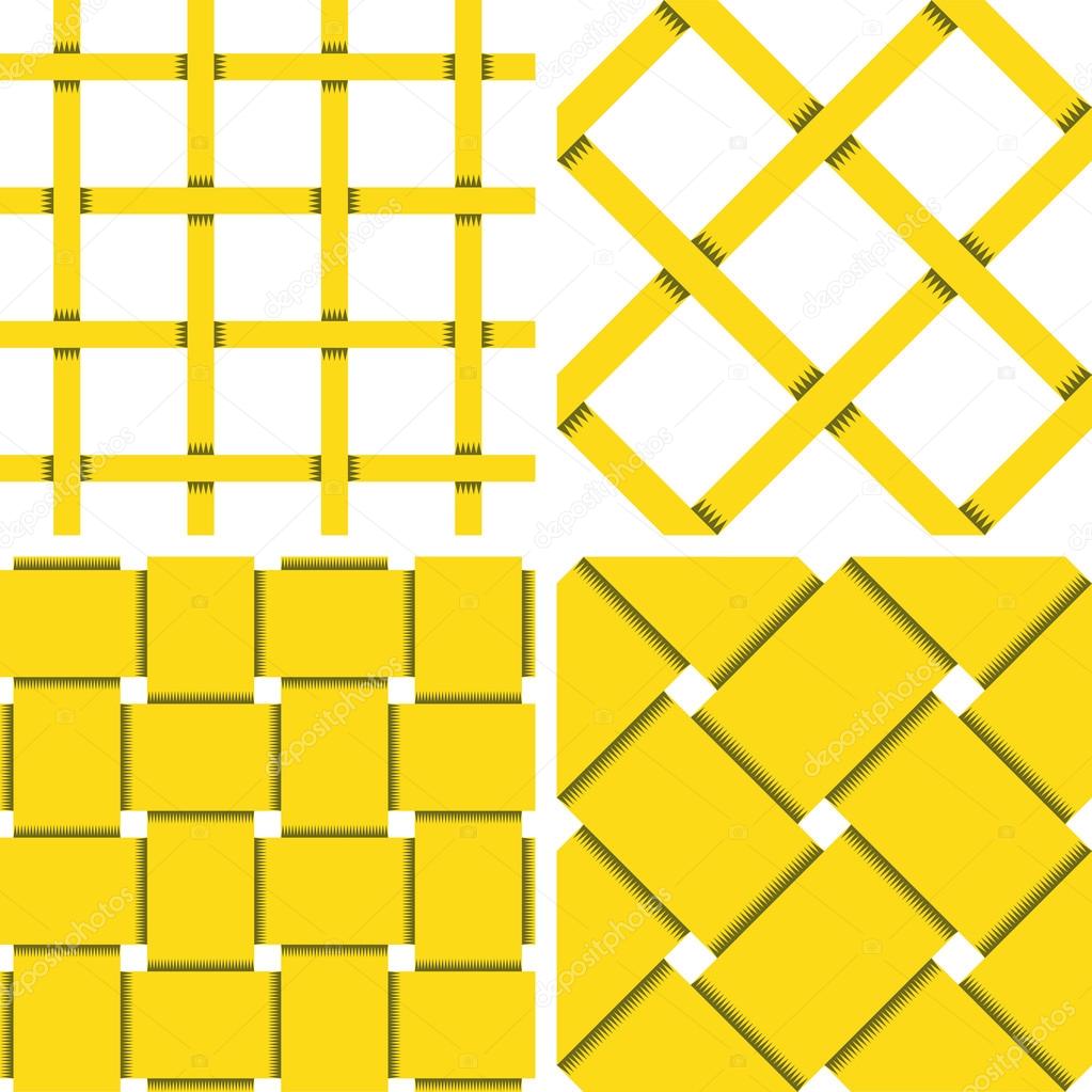 Pattern Vector Seamless Textile Background Yellow