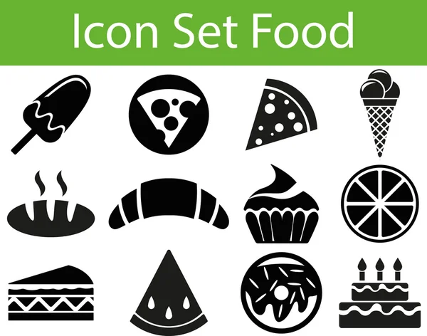 Set de iconos Alimentos I — Archivo Imágenes Vectoriales