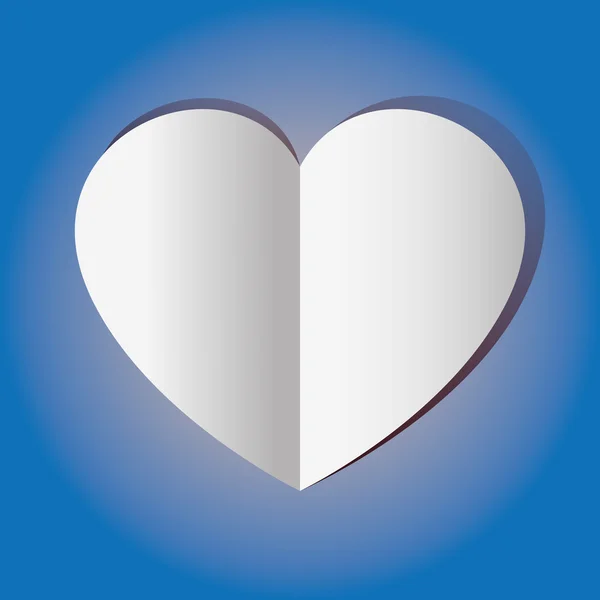 Vettore grafico Cuore blu — Vettoriale Stock