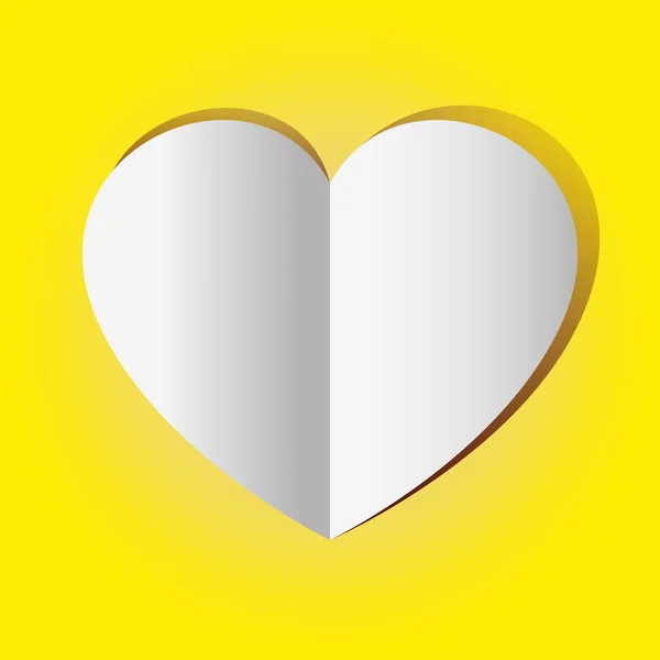 Vector gráfico Corazón amarillo — Vector de stock