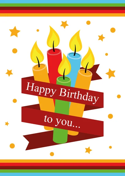 Poster Card Illustration Graphic Vector Happy Birthday To You — Stock Vector