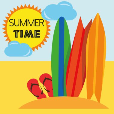 Örnek grafik vektör yaz, seyahat, tatil