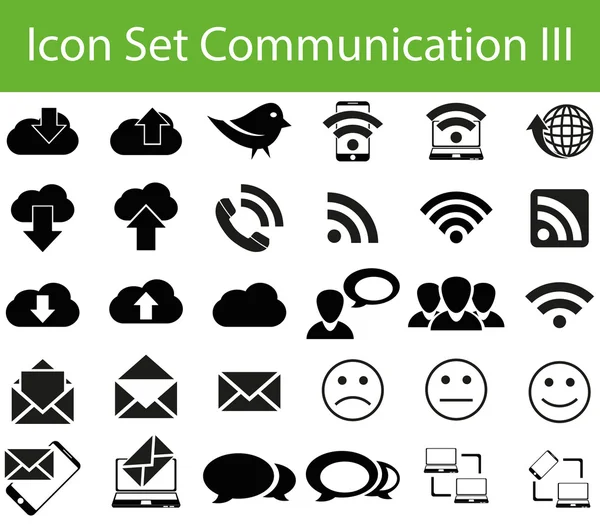 Icon set Kommunikation iii — Stockvektor