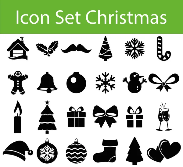 Pictogram instellen Kerstmis — Stockvector