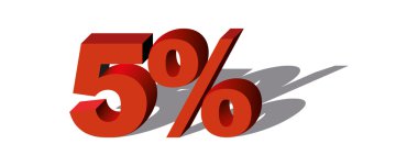 Illustration Vector Graphic Sale Percent 5 clipart