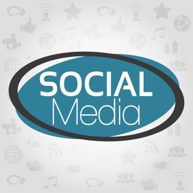 İllüstrasyon vektör grafik sosyal medya