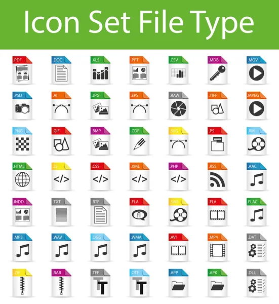 Icon Set fil — Stock vektor