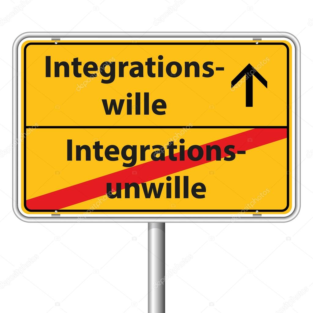 Illustration Vector Graphic Road Sign Integration