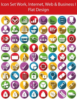 Icon Set iş, Internet, Web ve iş ben