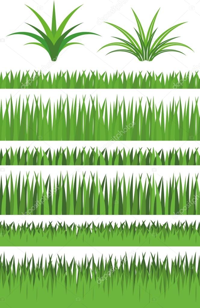 Illustration Vector Graphic Set Grass