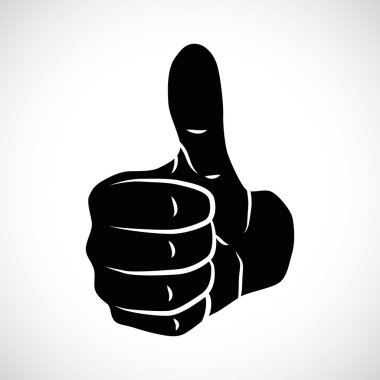 Simge illüstrasyon vektör grafik başparmak yukarıya
