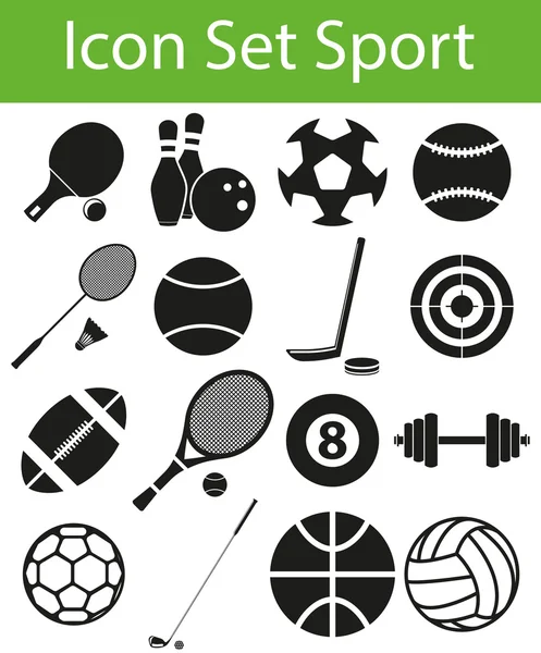 Icône Set Sport — Image vectorielle