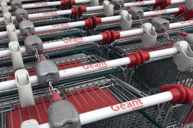 alışveriş sepetlerini üzerinde harfler geant casino