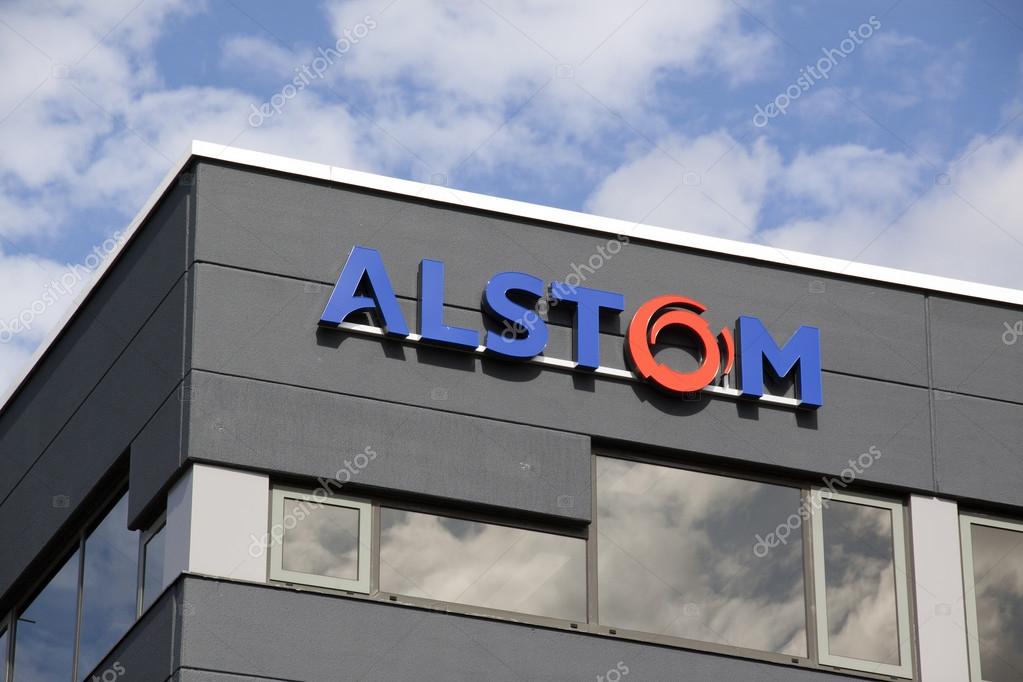 Amsterdam, Netherlands-august 8, 2016: facade of alstom, Alstom is a multinational company which is mainly active in the field of energy and transport