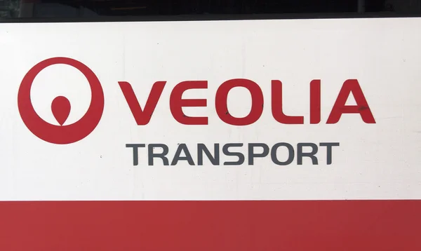 Veolia transport op een bus — Stockfoto