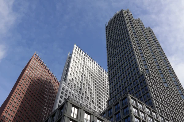 Hague skyline formed by the high rise buildings in the Wijnhaven