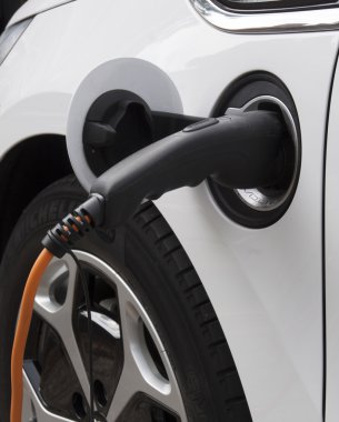 Electic car charging battary clipart