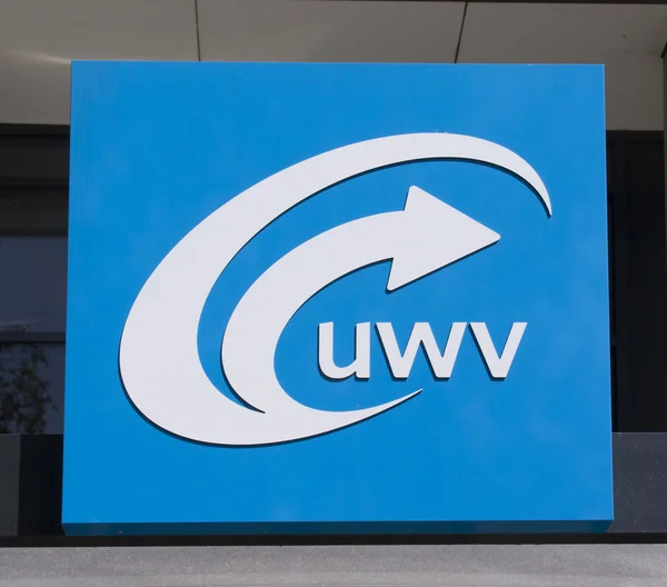 Arbejdsformidlingens underskrift UWV - Stock-foto