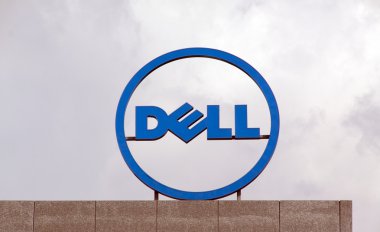 Dell logosu dell office Amsterdam'da çatısı