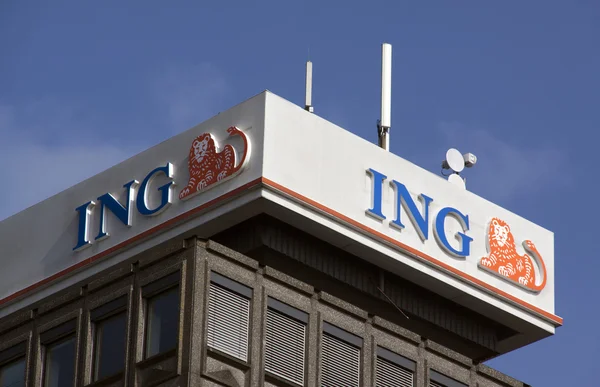 ING bank en Amsterdam — Foto de Stock