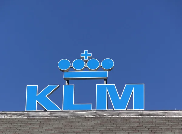 Klm オランダ航空標識 — ストック写真