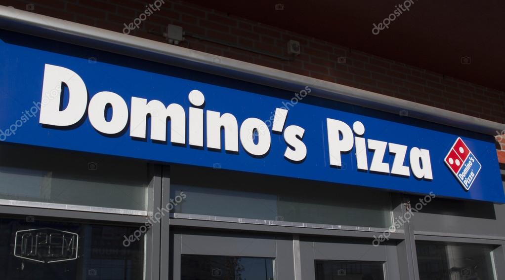 Amsterdam, Netherlands-november 26, 2015: Dominos is a pizza restaurant, this one is located in Amsterdam