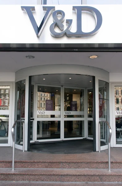 V y D es una tienda por departamentos holandés este está en Amsterdam — Foto de Stock