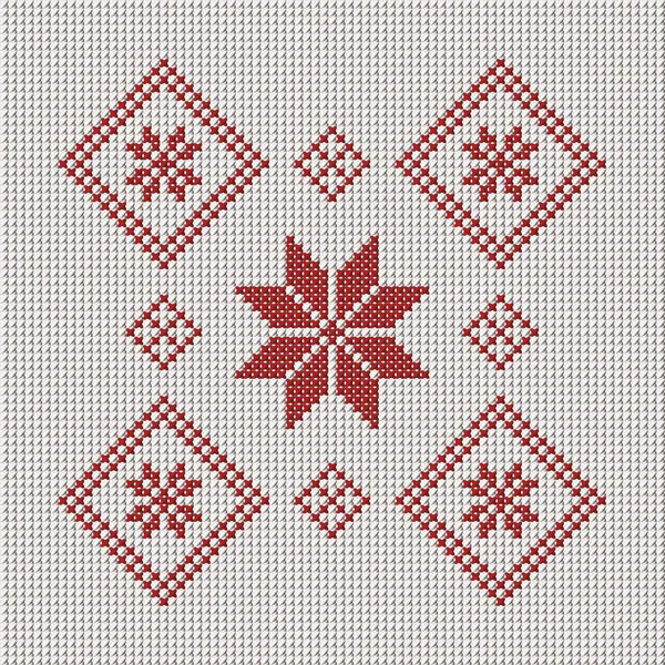 Cross-Stitch, wzór, tło — Wektor stockowy