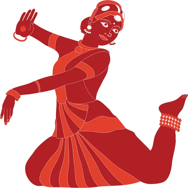 Danza india — Vector de stock