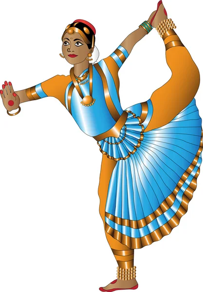 Bailarina india — Archivo Imágenes Vectoriales