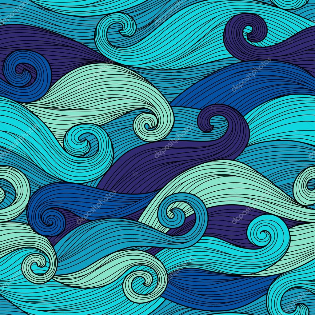 Colorful Pattern With Abstract Waves Vector Image By C Maria Galybina Vector Stock