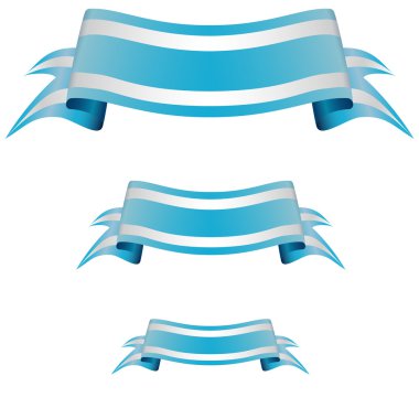 Beyaz zemin üzerinde mavi bayrak