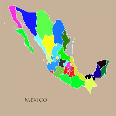 Meksika Haritası dağılımı