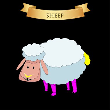 Bir siyah büyük koyun