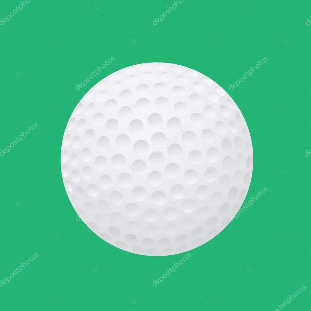 Golf ball on a green