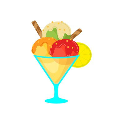 Limonlu çilekli dondurma