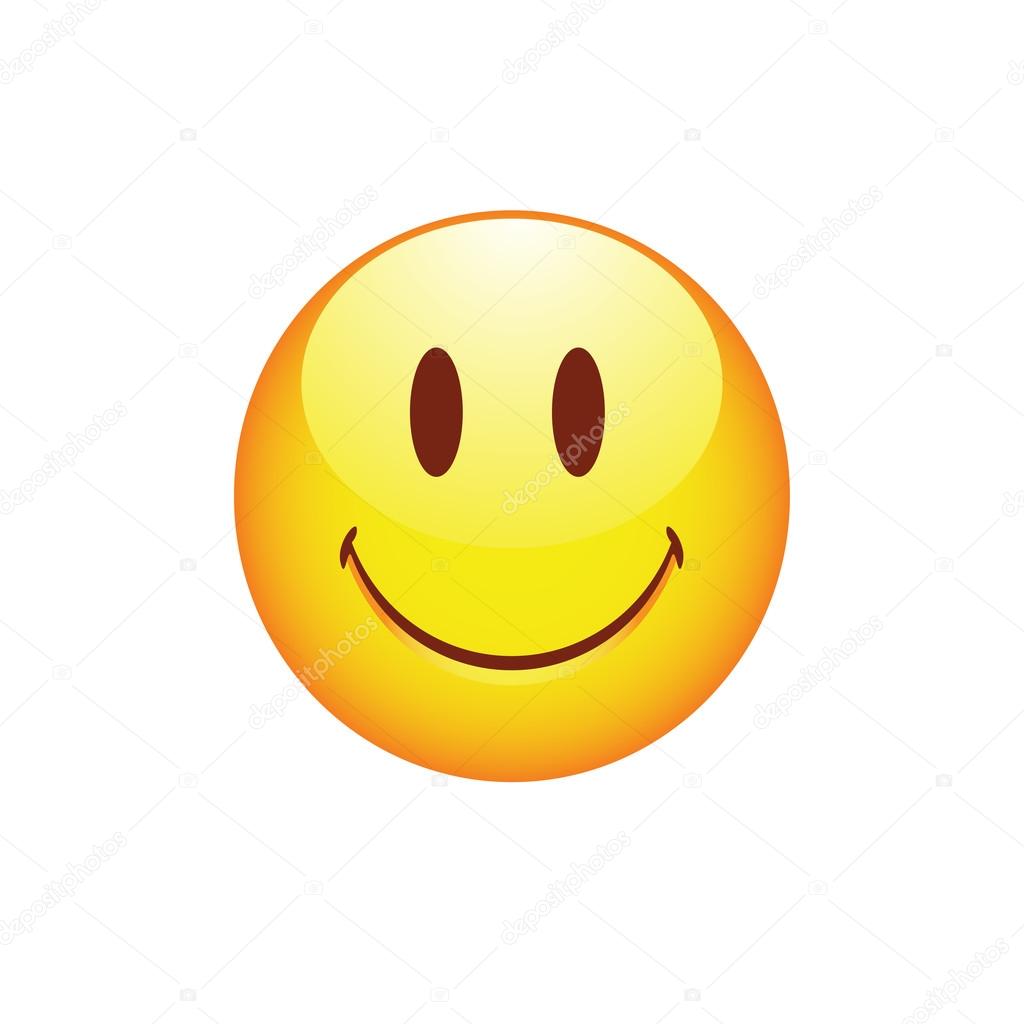 Lachende smiley met schattige ogen — Stockvector © byvivik89 #124792824