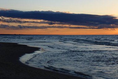 Gün batımı, Riga Körfezi, Baltık Denizi