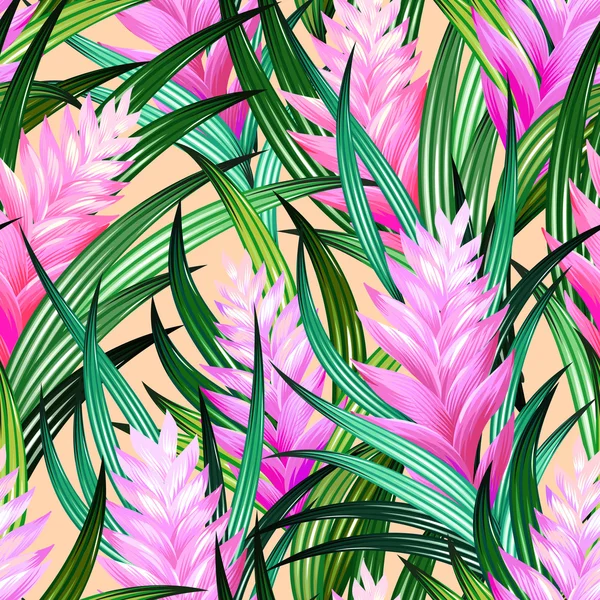 Vetor tropical floral — Vetor de Stock