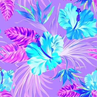 Vektör tropikal desen