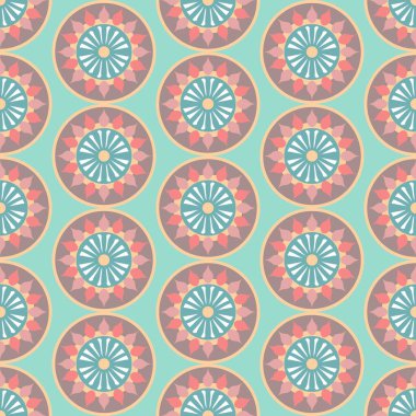 Bir su arka planında geometrik tasarımı tekrarlayan kusursuz vektör. Zarif toprak tonlarda son derece dekoratif şekiller ve modaya uygun duvar kağıdı, hediye paketi veya kumaş tasarımı. Arkaplan için harika.