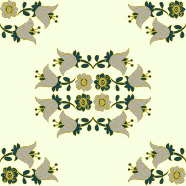 Kusursuz vektör sonsuz desen resmi, geleneksel kar damlaları krem arka planda. 1800 'lü yılların sanatından esinlenerek yapılan bu düzenleme, krem ve altın renginde taze modern renklerle klasik bir hisse sahiptir..