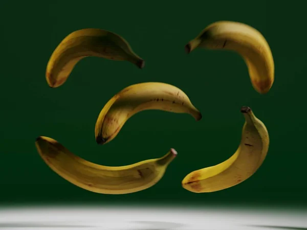 Image Bananes Sur Fond Coloré Illustration — Photo