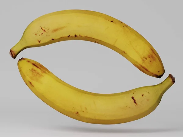 Зображення Бананів Кольоровому Фоні Ілюстрація — стокове фото