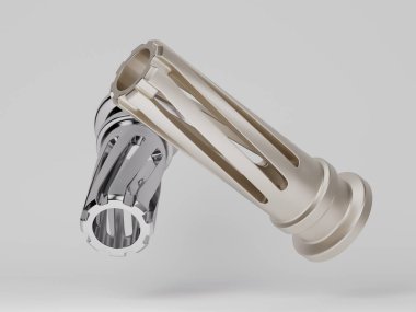 Farklı nesnelerin geometrik bileşimi, 3B illüstrasyon