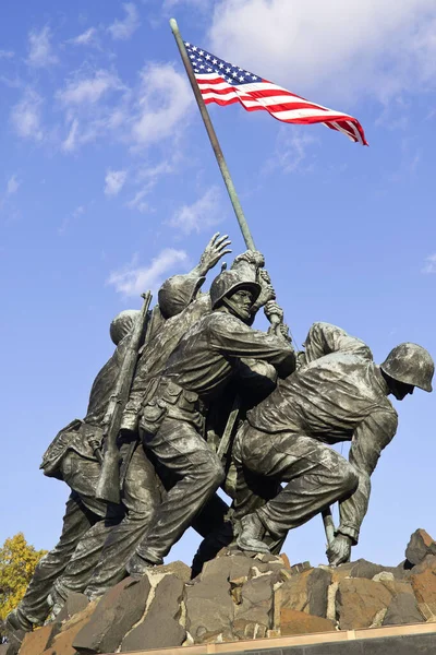 Mémorial Iwo Jima Washington États Unis Mémorial Dédié Tous Les — Photo