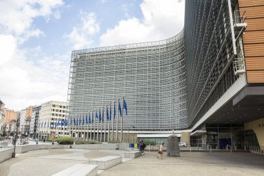 Brüksel ve BELGIUM Avrupa Komisyonu 'nun Brüksel, Belçika ve Avrupa' daki genel merkez binası