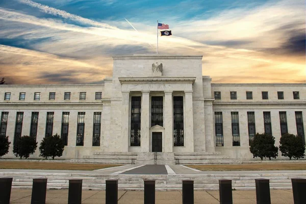 Gebäude Der Federal Reserve Washington Vereinigte Staaten Fed — Stockfoto